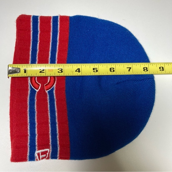 Chicago Cubs New Era MLB Beanie Knit Hat Cap Unisex One Size Cubbies Blue Red - Picture 3 of 14